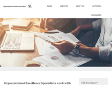 Tablet Screenshot of organizationalexcellencespecialists.ca